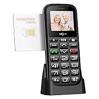 RS1 Seniors Mobile Phone,SOS,4G-LTE Big Button Basic Cell Phones for The Elderly,Speed Dail,Large Volume,Bluetooth5.0,1000mAh Battery, FM, Type-C.(NOT Compatible CDMA Verizon, Sprint, Boost)