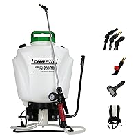 Chapin 61900 Made in the USA 4 Gallon Tree and Turf Pro Commercial Backpack Sprayer with Stainless Steel Wand, 3 nozzles, 3 Stage Filtration, Translucent White