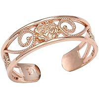 ROSE GOLD FANCY TOE RING - Gold Purity:: 14K