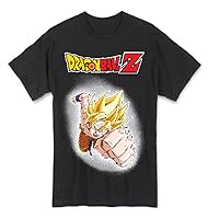 Great Eastern Entertainment Dragon Ball Z-Super Saiyan Goku Men T-Shirt (Black)
