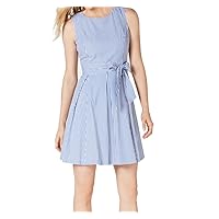 Pappagallo Women's Fit & Flare Dress with Sash