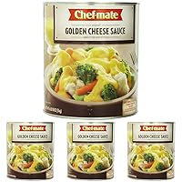 Chef-mate Golden Cheddar Cheese Sauce, Canned Food for Mac and Cheese, 6 lb 10 oz (#10 Can Bulk) (Pack of 4)