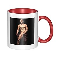 Sam Heughan Coffee Mug 11 Oz Ceramic Tea Cup With Handle For Office Home Gift Men Women Red