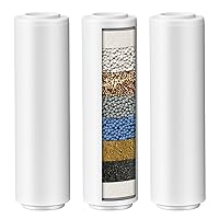 Shower Filter, Set of 3 Replacement Cartridges Hard Water Filters for Handheld Shower heads, Protects Skin and Hair Healthy, Bathroom Accessories