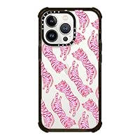 CASETiFY Ultra Impact iPhone 13 Pro Case [9.8ft Drop Protection] - Tigers by Grace Owen - Clear Black