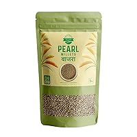 Danodia Foods Organic & Unpolished Indian PEARL MILLET (2.2lbs), BAJRA | High in Fiber & Nutrients, Whole Grain | Gluten-Free, Non-GMO, Grown By Local Indin Farmers 1kg