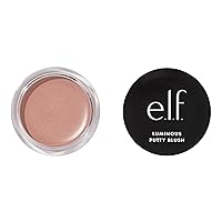 e.l.f. Luminous Putty Blush, Putty-to-Powder, Buildable Blush With A Subtle Shimmer Finish, Highly Pigmented & Creamy, Vegan & Cruelty-Free, Maui