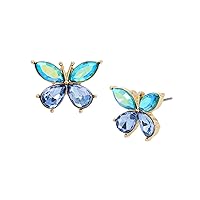 Betsey Johnson Womens Butterfly Earrings