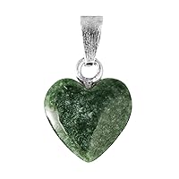 Handcrafted 16mm Jadeite Jade Heart | Natural Guatemalan Jade, Non-Dyed, Gift Idea