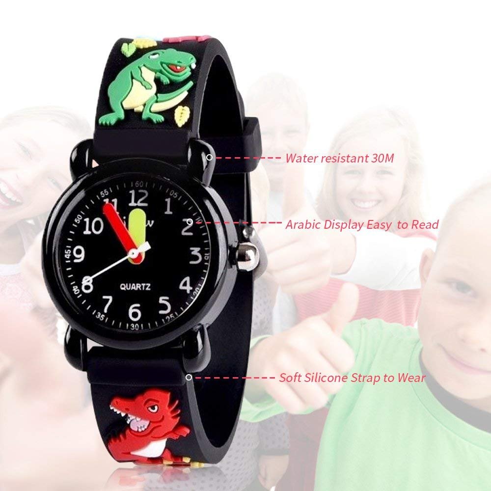 ATIMO 3D Cartoon Waterproof Watches for Girls and Boys - Gifts for Kids