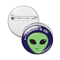 Wild Essentials Alien Enamel Pin Essential Oil Diffuser Gift Set - Includes Aromatherapy Stainless Steel Pin, 8 Color Refill Pads