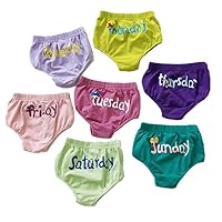 Baby Toddlers 7-Pack Underwear Set, Days of the Week,Training Pants Underpants Diaper Covers
