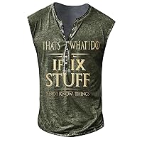 Muscle Shirt,Plus Size Casual Loose Summer Sleeveless Shirt Print Muscle Sport Training Bodybuilding Tees