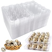 M MEINADILY Quail Egg Cartons, Quail Egg Cartons 100 Pack,Plastic