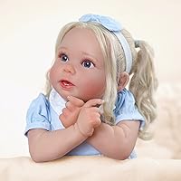 BABESIDE Lifelike Reborn Baby Dolls - 18'' Realistic Baby Dolls Soft Body Real Life Baby Dolls Girl with Gift Box for Kids Age