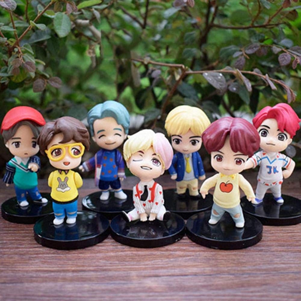 Mua Anime Figures BTS Mini Doll Figure Set with J Hope Jimin Suga V Rm  Jungkook Jin Merch Anime Model Collectibles Anime Gifts Toy Model Kits trên  Amazon Đức chính hãng 2023 |