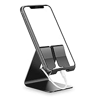 ORIbox Cell Phone Stand, Stand for Office Desk, Aluminum Desktop Solid Desk Stand