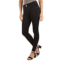 Angels Forever Young Women's Size Curvy Skinny Jeans, Onyx/Black, 22 Plus