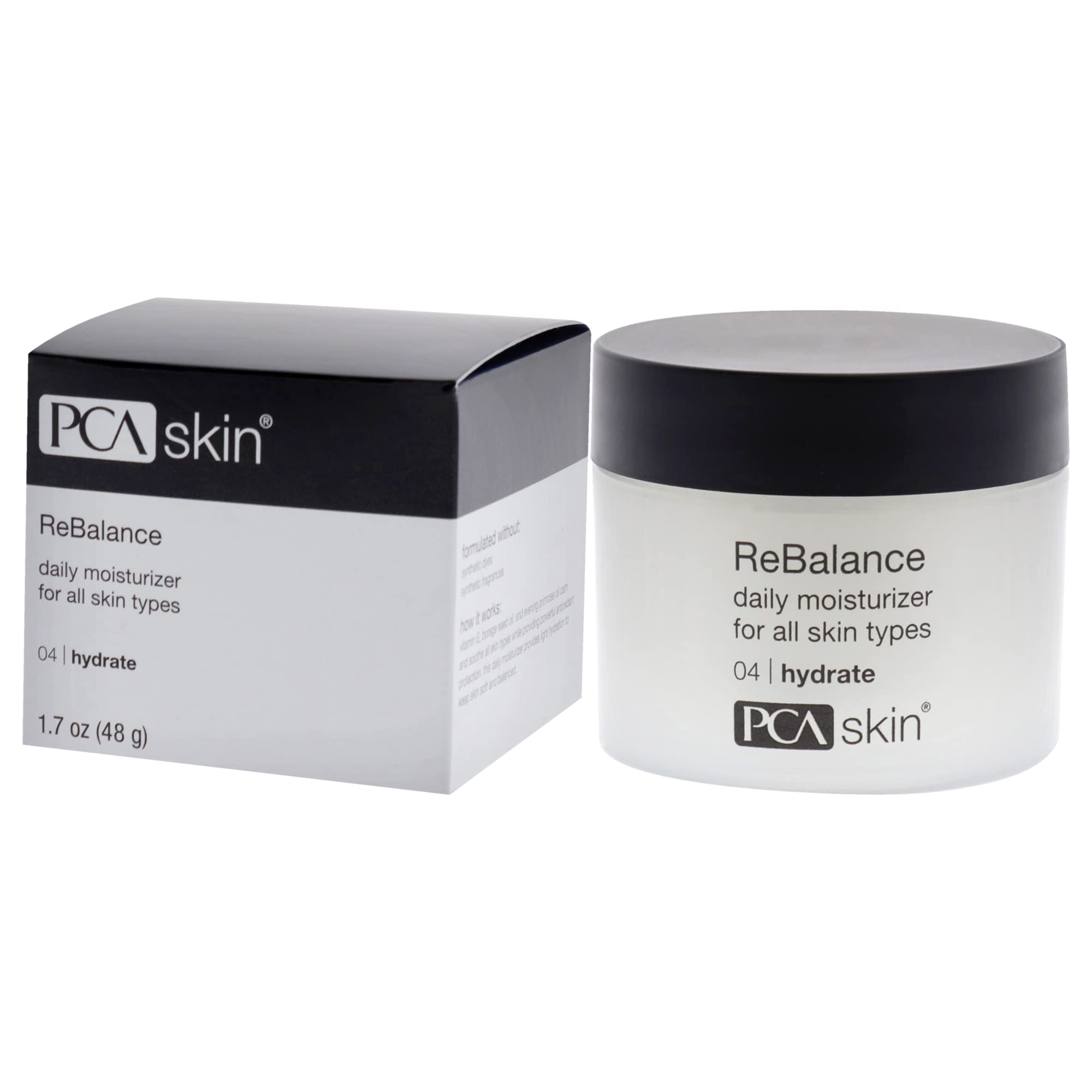 PCA SKIN ReBalance Daily Face Moisturizer - Moisturizing Facial Cream with Antioxidants & Hydrating Niacinamide for Normal/Sensitive Skin (1.7 oz)