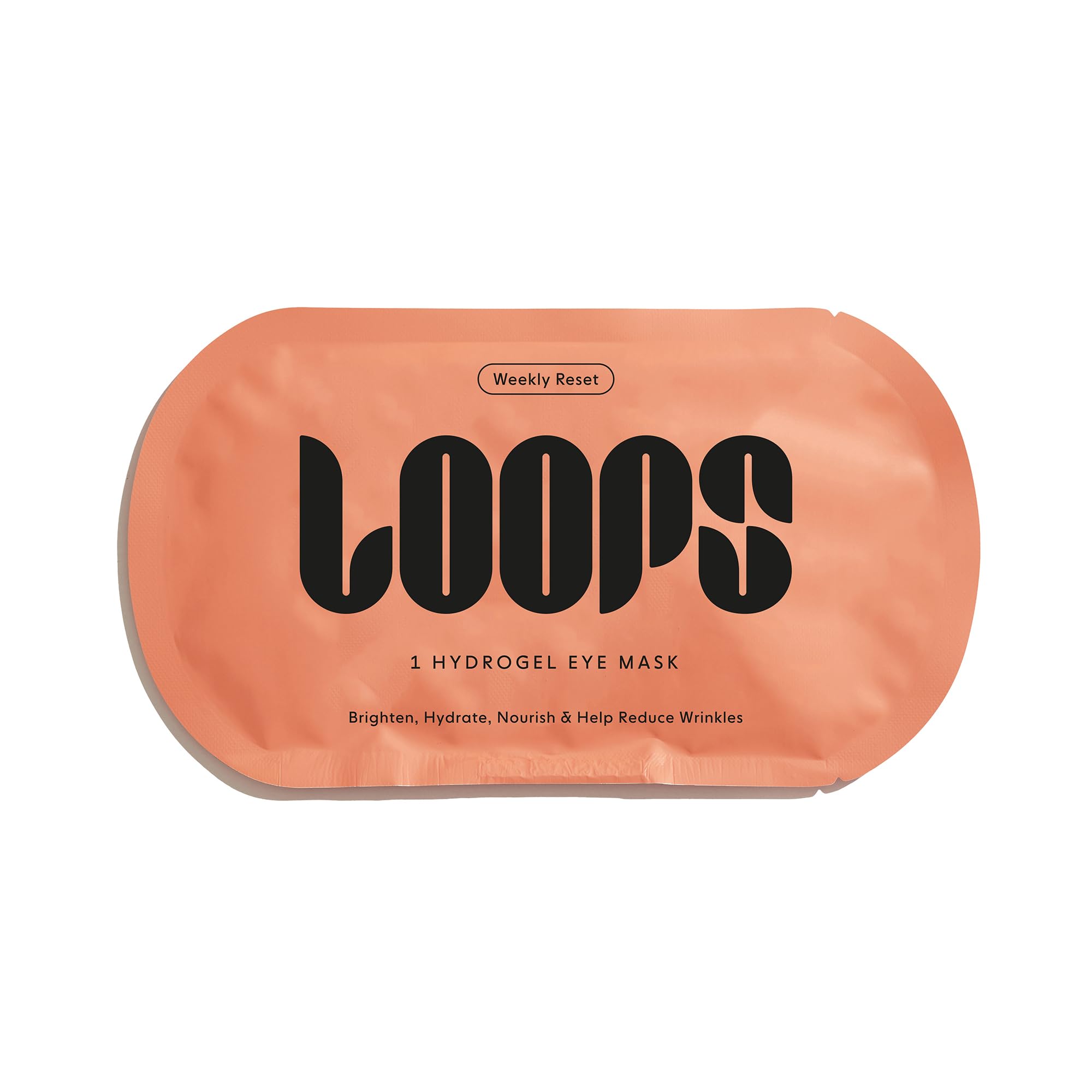 LOOPS WEEKLY RESET - Rejuvenating Hydrogel Eye Mask - Brighten, Hydrate, Nourish and Help Reduce Wrinkles for Refreshed Eyes - Reduces Signs of Puffiness - For Resilient-Looking Skin - 1 Pc