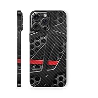 MightySkins Carbon Fiber Skin Compatible with Apple iPhone 15 Pro Max Full Wrap - Tech Web | Protective, Durable Textured Carbon Fiber Finish | Easy to Apply & Change Styles | Made in The USA