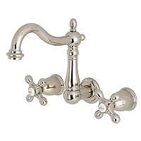 Kingston Brass KS1256AX Heritage Bathroom Faucet, 6-3/8