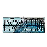 MightySkins Skin Compatible with Corsair K95 RGB Platinum XT - Blue Agate | Protective, Durable, and Unique Vinyl Decal wrap Cover | Easy to Apply, Remove, and Change Styles | Made in The USA