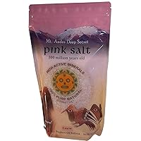 Mt. Andes Pink Mineral Salt(Coarse Grind) 2.2 lbs, Deep Secret Unrefined Salt, 100% Pure Natural Gourmet Salt, Bbq(barbeque) Salt