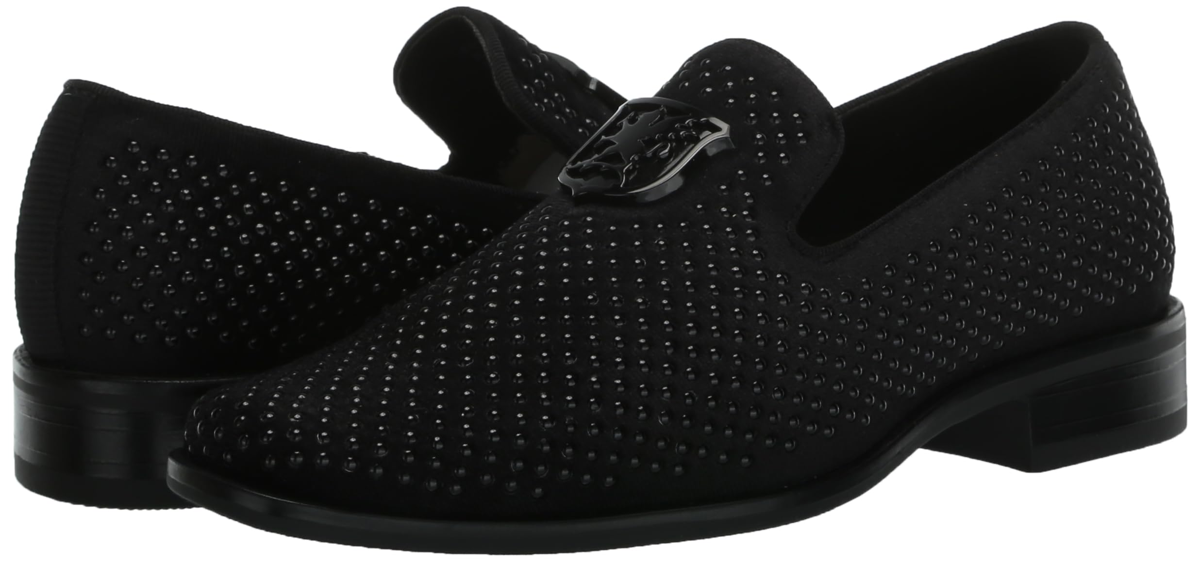 STACY ADAMS Boy's Swagger Studded Ornament Slip on Loafer