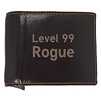 Level 99 Rogue - Soft Cowhide Genuine Engraved Bifold Leather Wallet