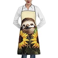 Kitchen Cooking Aprons for Women Men Tie Dye Pattern Waterproof Bib Apron with Pockets Adjustable Chef Apron