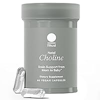 Natal Choline Supplement, 550mg, Supports Baby’s Cognitive Function When Taken During Pregnancy and Choline Content in Breastmilk*, 30 Day Supply