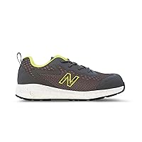 New Balance Logic Composite Toe Men's Industrial Work Shoes, Grey/Lime, Size 10, Comfortable & Lightweight Work Shoes for Men, Electric Hazard, Puncture & Slip Resistant