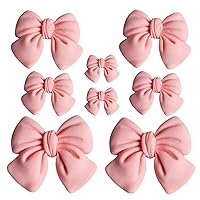 8Pcs Coquette Bows Shoe Charms Pink Sandals Charms Cute Design for Shoes Decorations Easy to Install for Kids and Adults