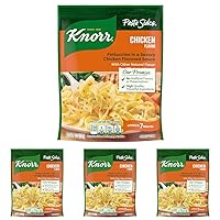 Knorr Pasta Sides Chicken Fettuccine For Delicious Quick Pasta Side Dishes No Artificial Flavors or Preservatives 4.3 oz (Pack of 4)