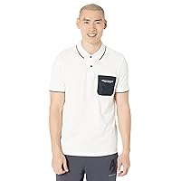 A｜X ARMANI EXCHANGE Men's Nylon Logo Pocket Polo Shirt