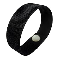 AcuBalance Women's Health Bracelet-Waterproof Acupressure Band-Relief from Hot Flashes, Anxiety, Vertigo-Mood Support-Tension-Natural Sleep Aid (Small 6 inch, Black)
