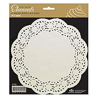 Royal Lace Fine Quality Paper Products Medallion Lace Round Paper Doilies 4- Inch White 1 Piece Pack of 40 each