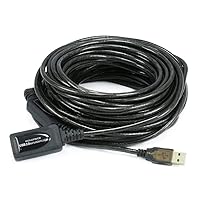 Monoprice 49ft 15M USB 2.0 A Male to A Female Active Extension / Repeater Cable (Kinect & PS3 Move Compatible Extension)