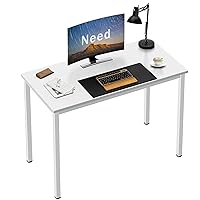 Need Small Table - 31.5 Inch Study Desk for Narrow Spaces,Sturdy and Heavy Duty Study Workstation for Laptop-Easy Assembly Homework Desks AC3DW8040