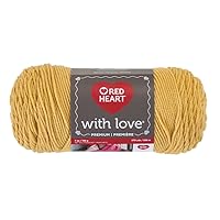 Red Heart Love Yarn-Cornsilk, Multicolor