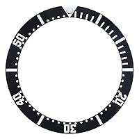 Ewatchparts BEZEL INSERT COMPATIBLE WITH OMEGA SEAMASTER 300M PROFESSIONAL CHRONOGRAPH 2599.80 BLACK