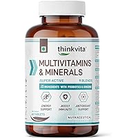 KC Multivitamin Tablets for Men & Women with Probiotics & Ginseng with 45 Ingredients for Health Benefit | Comprehensive Daily Support | (60 Tablets)