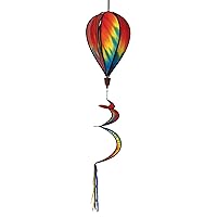 In the Breeze 0982 Tie Dye Hot Air Balloon Spinner-Outdoor Hanging Decoration
