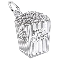 Rembrandt Charms Popcorn Charm, Sterling Silver