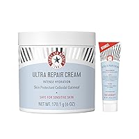 Ultra Repair Cream Intense Hydration Moisturizer for Face and Body – Strengthens Skin Barrier + Instantly Relieves Dry, Distressed Skin + Eczema – 6 oz + Bonus 1 oz Travel Size