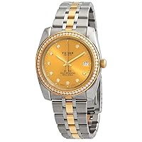 Tudor Classic Automatic Diamond Champagne Dial Unisex Watch 21023-0012