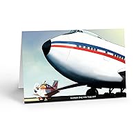 Stonehouse Collection | Funny Vintage Airplane Pilot Note Card | Little Cessna Note Card| 10 Boxed Airplane Note Cards & Envelopes -Pilot Gift (No. 1 for Take Off)