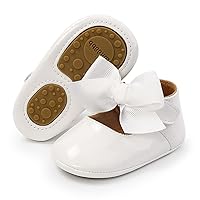 COSANKIM Baby Girls Mary Jane Flats Shoes Anti-Slip Rubber Sole Infant Toddler Princess Wedding Dress Shoes