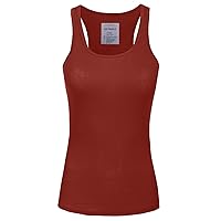 NE PEOPLE Women’s Tank Top – Sleeveless Racerback Basic Stretch Comfy Slim Fitted Ribbed Knit Tops T Shirt S-3XL